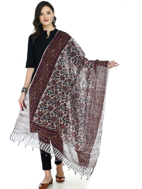 floral printed dupatta - 19417148 - Very Small Image - 1