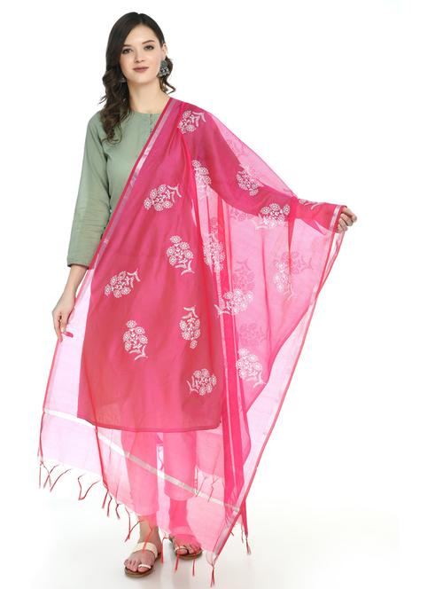 floral woven dupatta - 19417153 - Very Small Image - 1