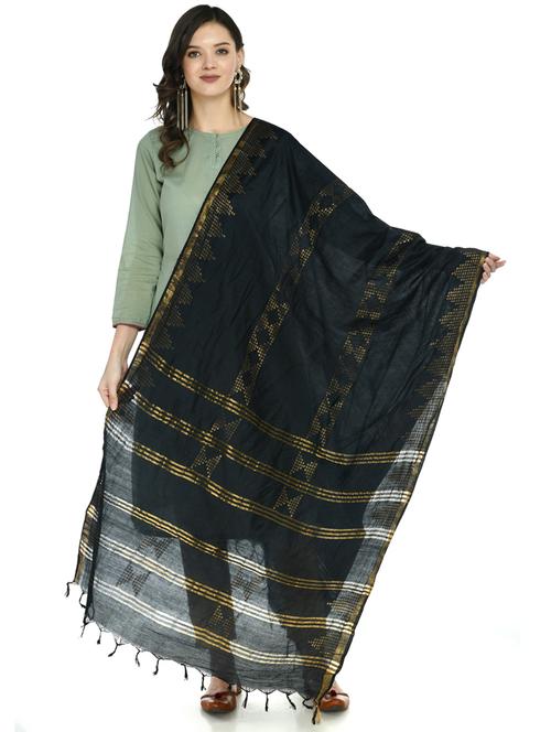 self design woven dupatta - 19417165 - Very Small Image - 1