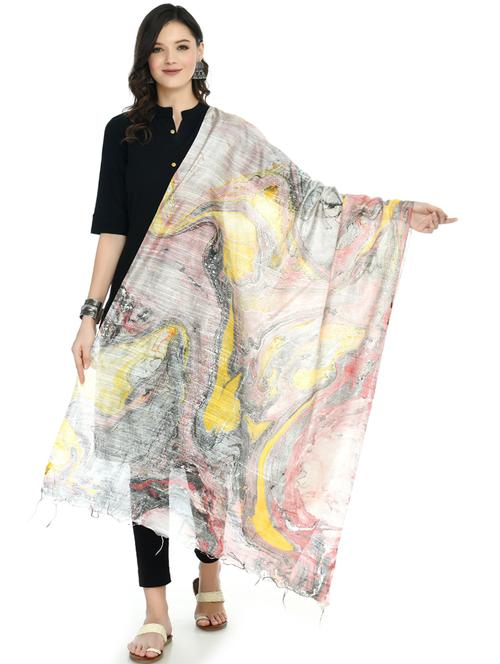 women printed dupatta - 19417187 - Very Small Image - 1
