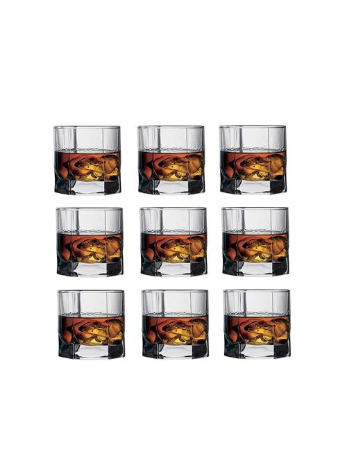 multipurpose drinking wisky glass-u1, pack of 9, 150 ml, transparent - 19417519 - Very Small Image - 1