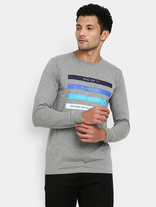 grey printed t-shirt - 19419068 - Very Small Image - 1