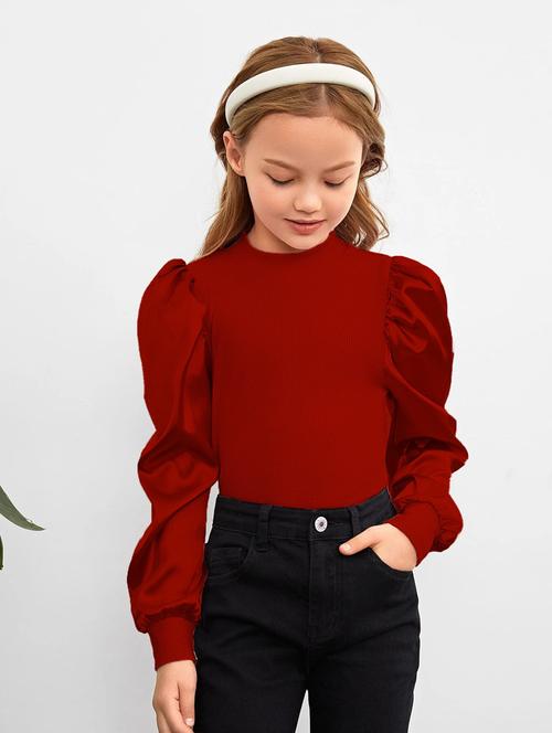girls mock neck top - 19419551 - Very Small Image - 1