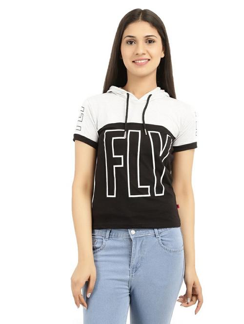 round neck printed boxy tee - 19420303 - Very Small Image - 1