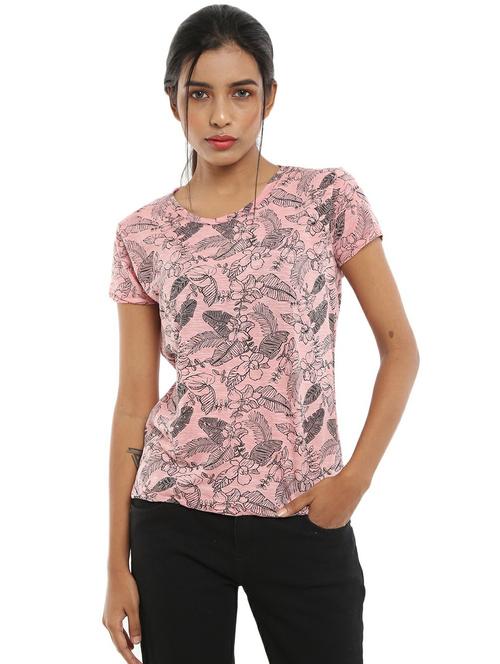 women's all over print round neck t-shirt - 19420320 - Very Small Image - 1