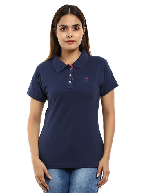 women's plain polo neck t-shirt - 19420323 - Very Small Image - 1