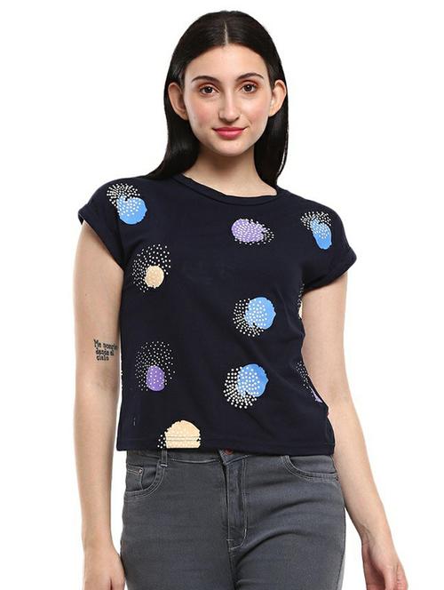 women's all over print round neck t-shirt - 19420357 - Very Small Image - 1