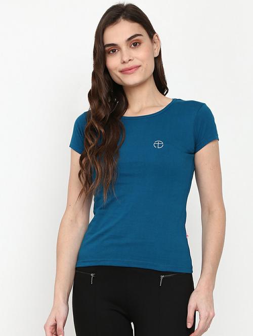women's plain round neck t-shirt - 19420539 - Very Small Image - 1