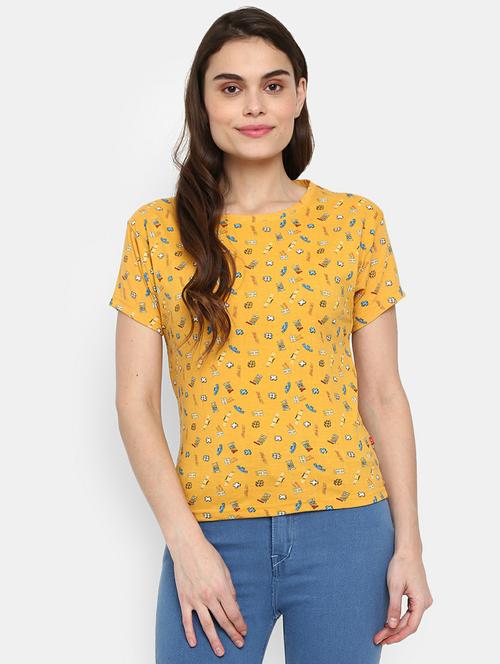 women's all over print round neck t-shirt - 19420575 - Very Small Image - 1