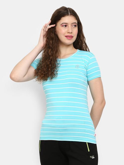 women's striped round neck t-shirt - 19420648 - Very Small Image - 1