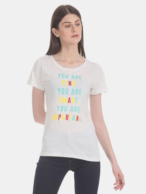 round neck printed tee - 19420731 - Very Small Image - 1