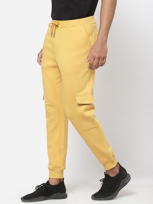 yellow cotton joggers - 19421623 - Very Small Image - 1