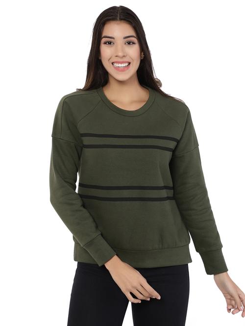 green cotton sweatshirt - 19421804 - Very Small Image - 1
