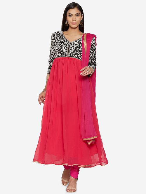 multi colored self design unstitched suit set - 19422138 - Very Small Image - 1