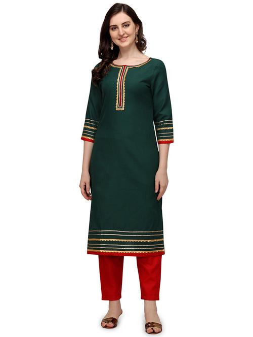 multi colored solid kurta set - 19422309 - Very Small Image - 1