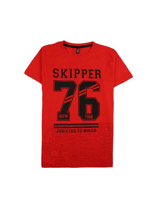 red printed t-shirt - 19422776 - Very Small Image - 1