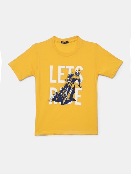 kids typographic printed round neck t-shirt - 19423058 - Very Small Image - 1