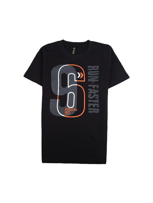 kids typographic printed round neck t-shirt - 19423062 - Very Small Image - 1