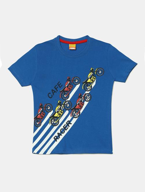 kids placement printed round neck t-shirt - 19423075 - Very Small Image - 1
