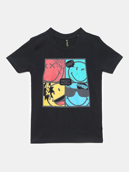 kids graphic printed round neck t-shirt - 19423091 - Very Small Image - 1