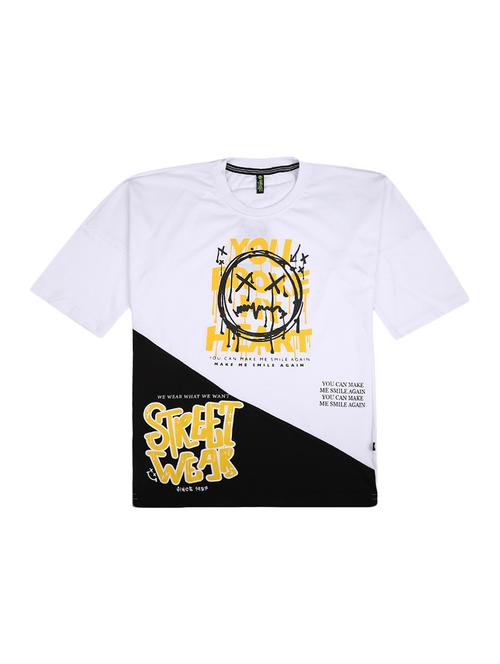 kids printed round neck t-shirt - 19423150 - Very Small Image - 1