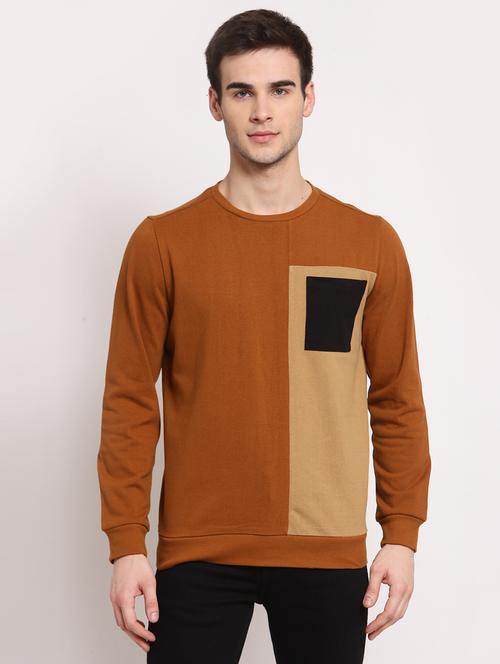 mens color block sweatshirt - 19430413 - Very Small Image - 1