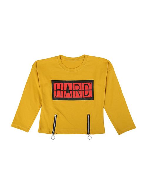 yellow printed regular tee - 19430519 - Very Small Image - 1