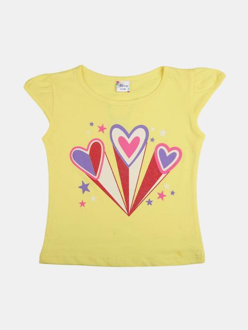 girls round neck printed regular tee - 19430744 - Very Small Image - 1