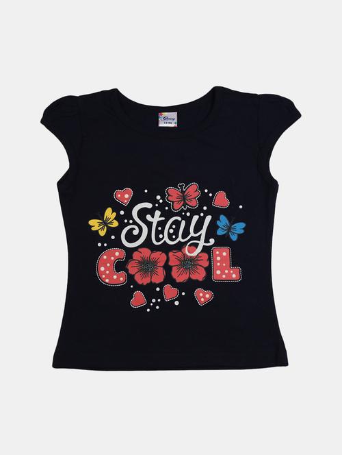 girls round neck printed regular tee - 19430748 - Very Small Image - 1