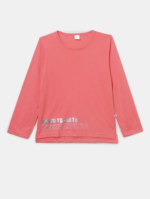 girls round neck printed regular tee - 19430792 - Very Small Image - 1