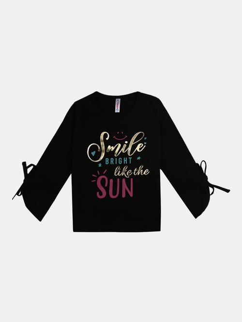 girls round neck printed regular tee - 19430815 - Very Small Image - 1