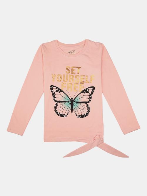 girls round neck printed regular tee - 19430832 - Very Small Image - 1