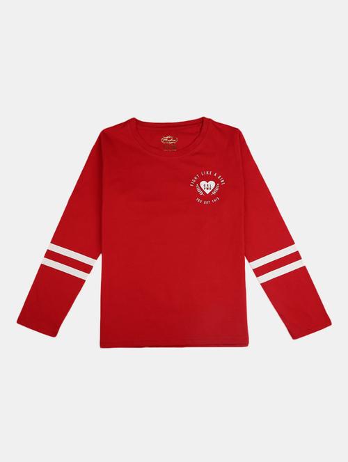 girls round neck printed regular tee - 19430834 - Very Small Image - 1