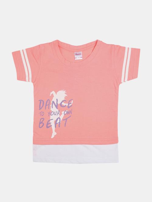 girls round neck printed regular tee - 19430855 - Very Small Image - 1