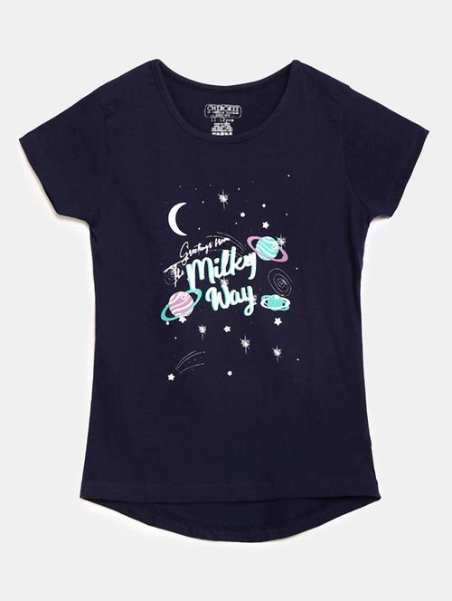 girls printed regular tee - 19430905 - Very Small Image - 1