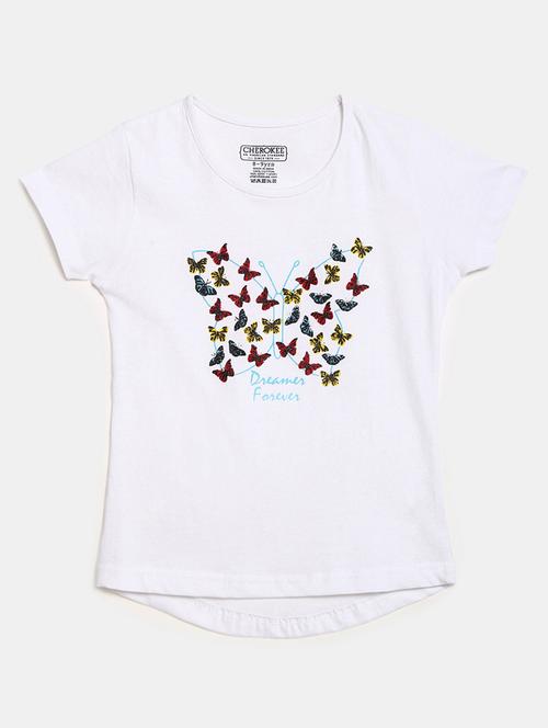 girls printed regular tee - 19430906 - Very Small Image - 1