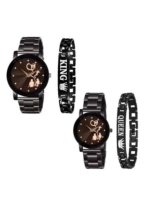 couple watch with bracelet combo - 19431113 - Very Small Image - 1