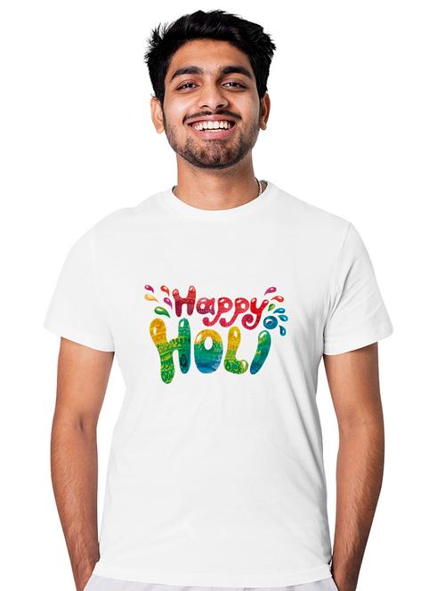 printed polyester holi t-shirts - 19431370 - Very Small Image - 1