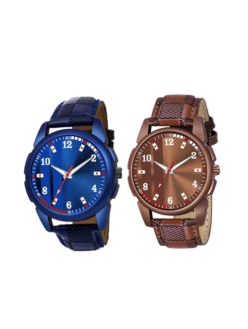 combo pack of leatherette watch - 19432103 - Very Small Image - 1