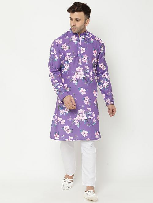 floral print kurta pyjama set - 19432801 - Very Small Image - 1