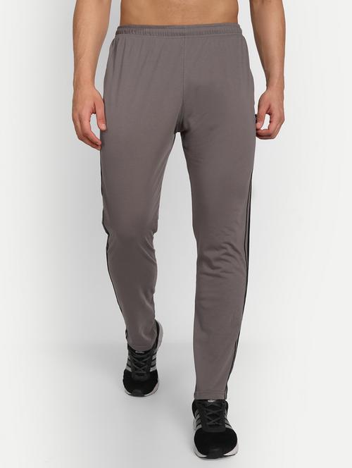 silver solid full length track pant - 19433404 - Very Small Image - 1