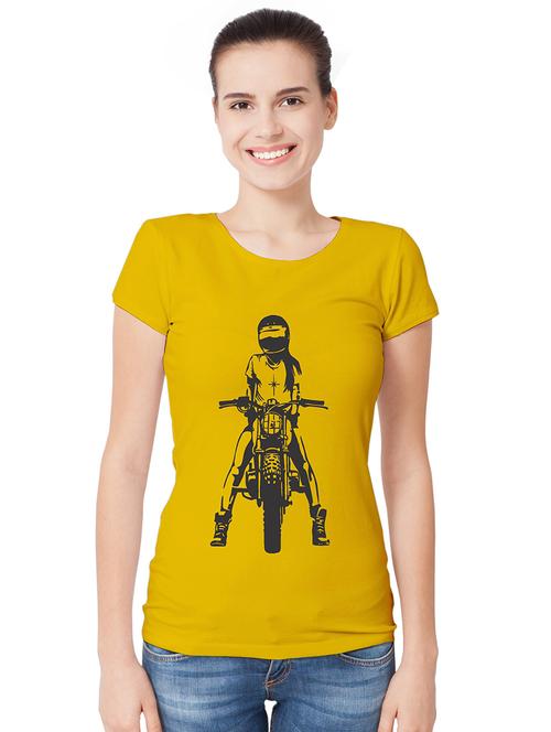 yellow printed t-shirt - 19434281 - Very Small Image - 1