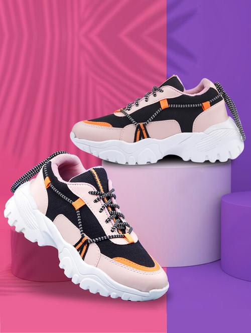 pink lace-up sports shoe - 19435313 - Very Small Image - 1