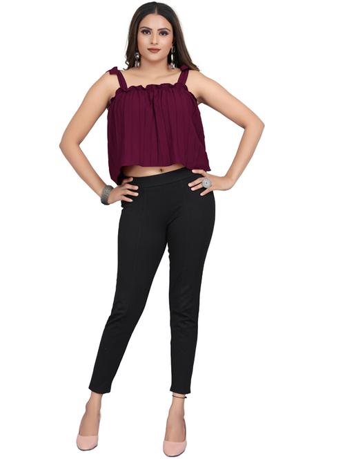 purple solid regular top - 19435459 - Very Small Image - 1