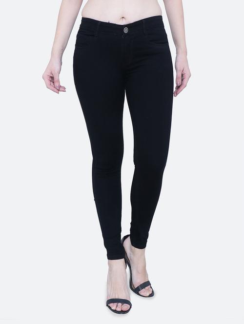 women high rise solid jean - 19435487 - Very Small Image - 1