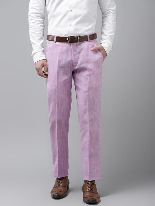 men solid formal trouser - 19435551 - Very Small Image - 1