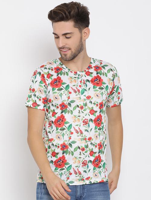 men round neck printed t-shirt - 19435655 - Very Small Image - 1
