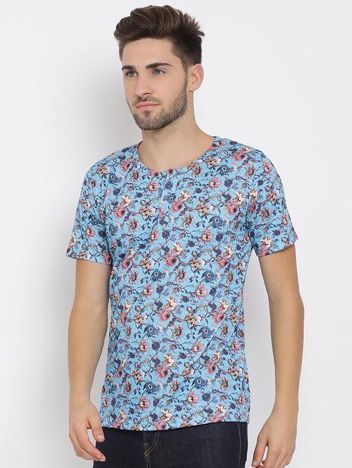 men round neck printed t-shirt - 19435659 - Very Small Image - 1