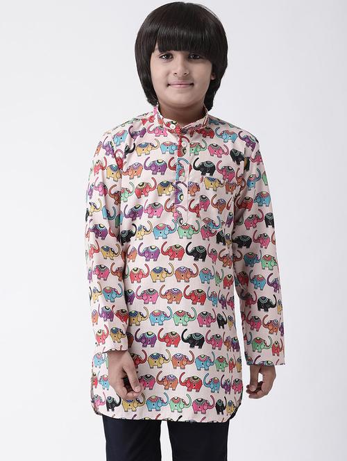kids printed kurta set - 19435707 - Very Small Image - 1
