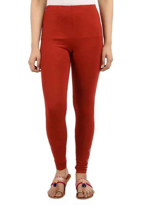 red cotton leggings - 19436131 - Very Small Image - 1